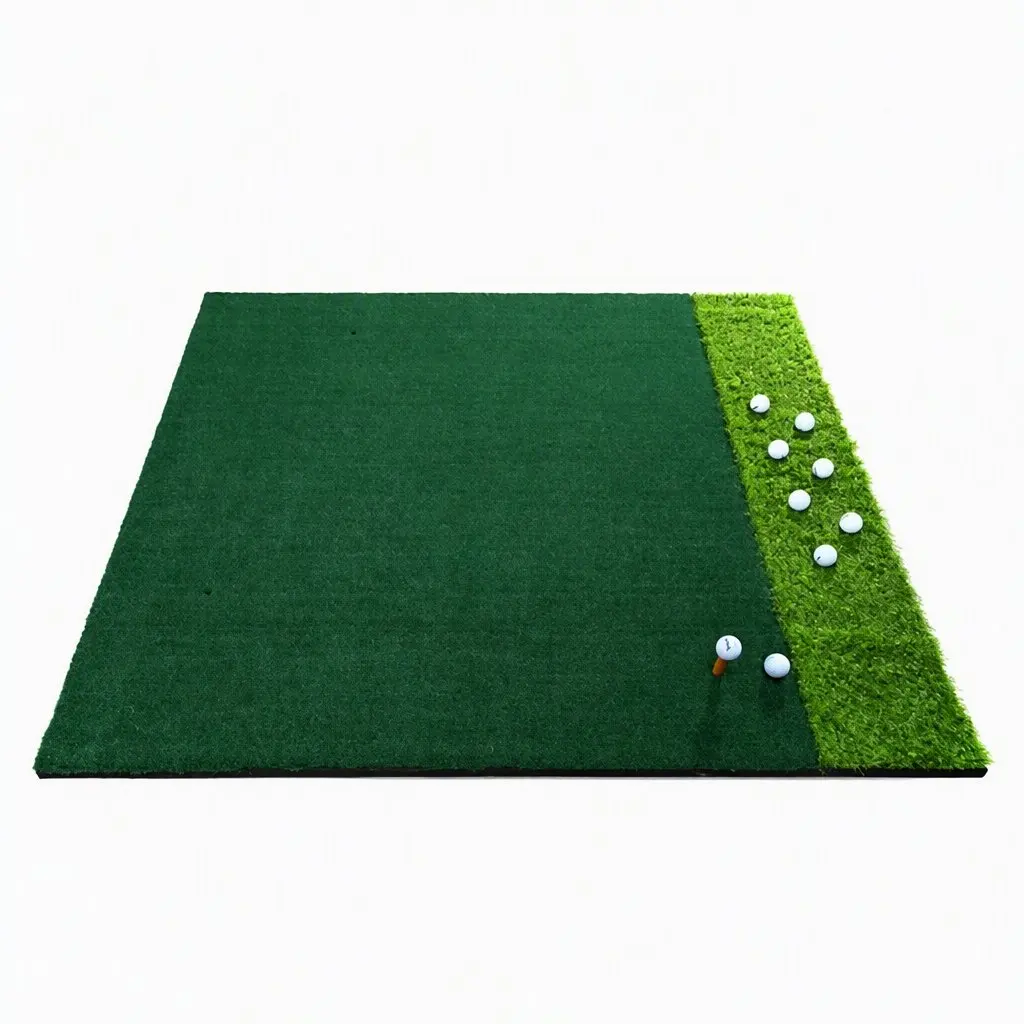 2026 Golf Practice Mat Professional Training Tool 1.5 X 1.5 m Long Short Grass Dual-Layer Non-Slip Rubber Designpromote sales