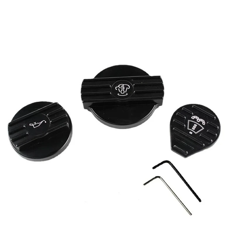 Aluminum Black Oil Filler Cap Coolant Cap Water Tank Cover for audi VW CC golf 6 GTI R MK6 Scirocco EA888