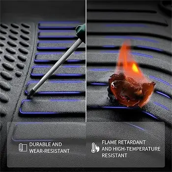 件組汽車腳踏墊和 1 件後行李箱墊,適用於 2022-2023 年現代途勝混動版,黑色 6 最佳銷售 地毯車 - №6