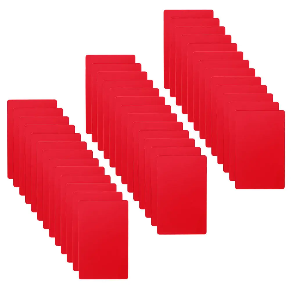 

100Pcs Blank Metal Name Card Blanks Aluminum Business Cards Fine Workmanship Smooth Edge DIY Engraving Cards Networking Tool