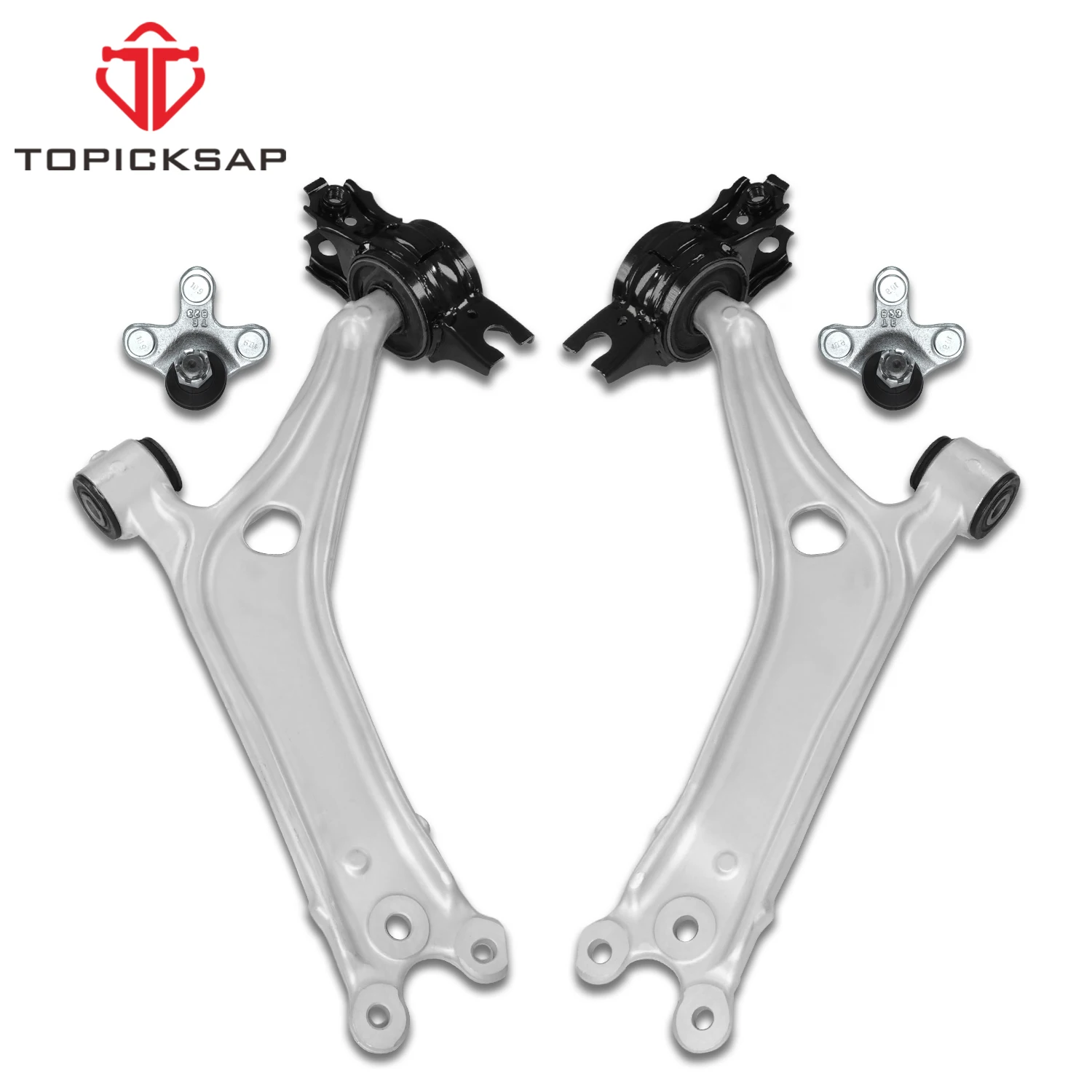 TOPICKSAP Pair Front Lower Control Arm Ball Joint Suspension Kit for Honda Accord 2018 2019 2020 2021 51350TVAA04