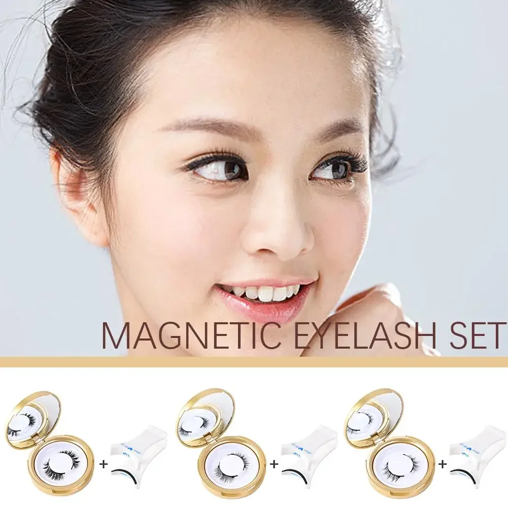 1Pair 3D LANBENA Magnetic False Eyelashes Reusable Nature Comic Demon Elf No Glue Needed Waterproof Magnetism Fashion Handmade