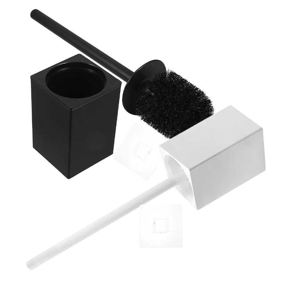

2 комплекта щеток для унитаза с держателем: стильный дизайн, надежное хранение, легкая очистка, безопасная для глазури, с мощной чистящей способностью