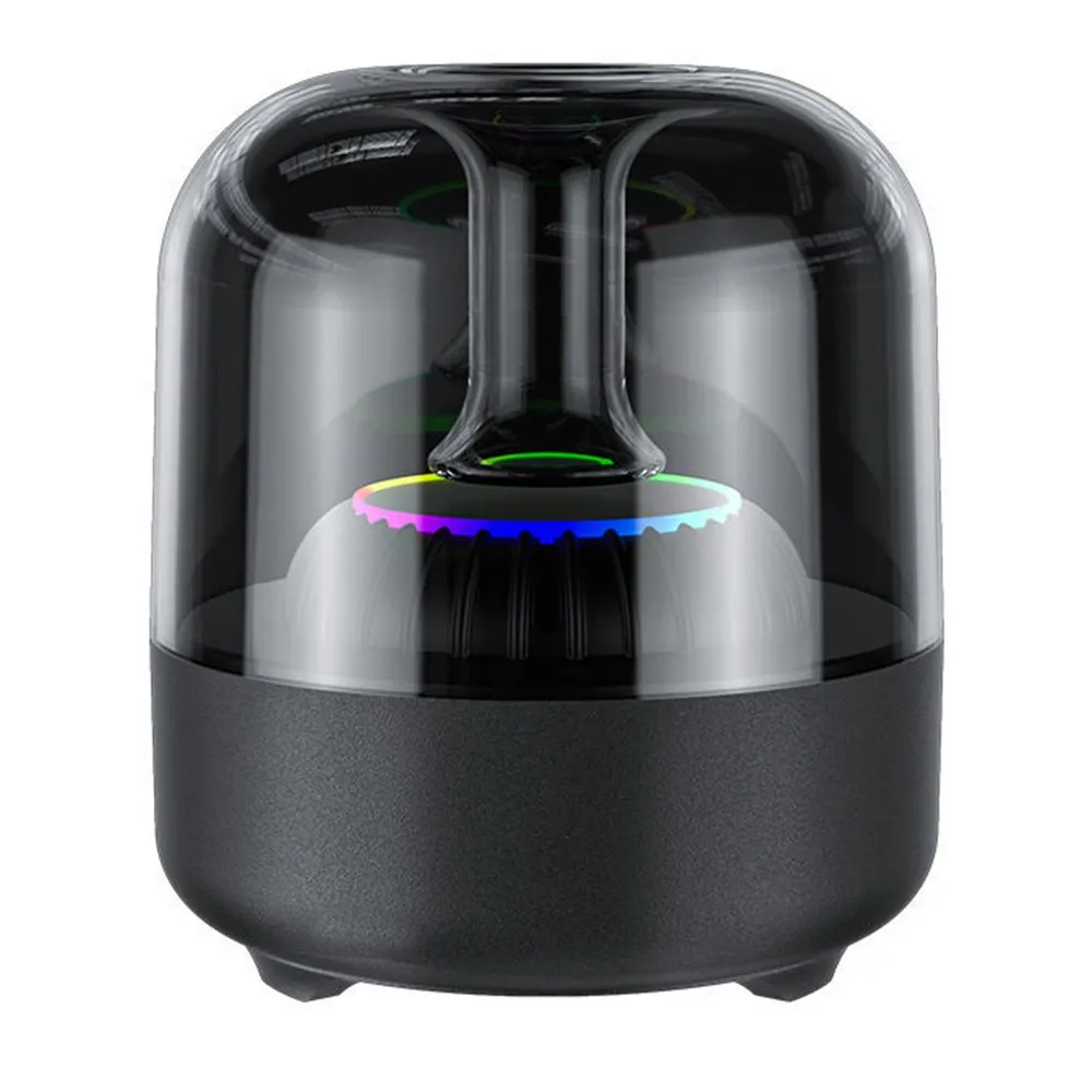 SMABAT glass wireless Bluetooth speaker mini lighting Bluetooth speaker RGB breathing light speaker Bluetooth speaker