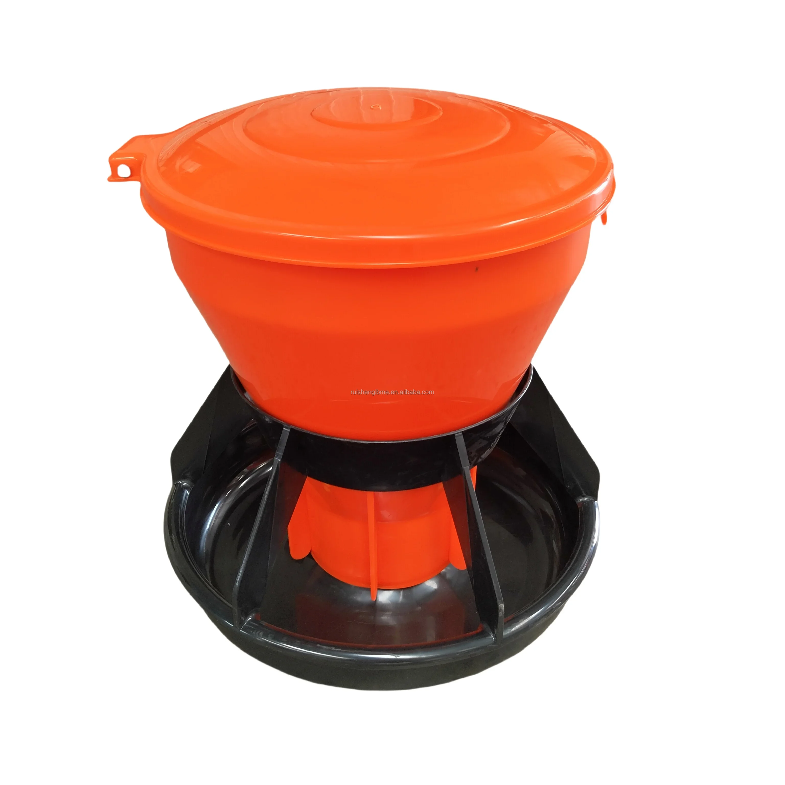 

Hot Sale Factory Direct PP Plastic 5kg/15kg Piglets Feed Trough Pig Feeding Tray Feeder RS-20/21