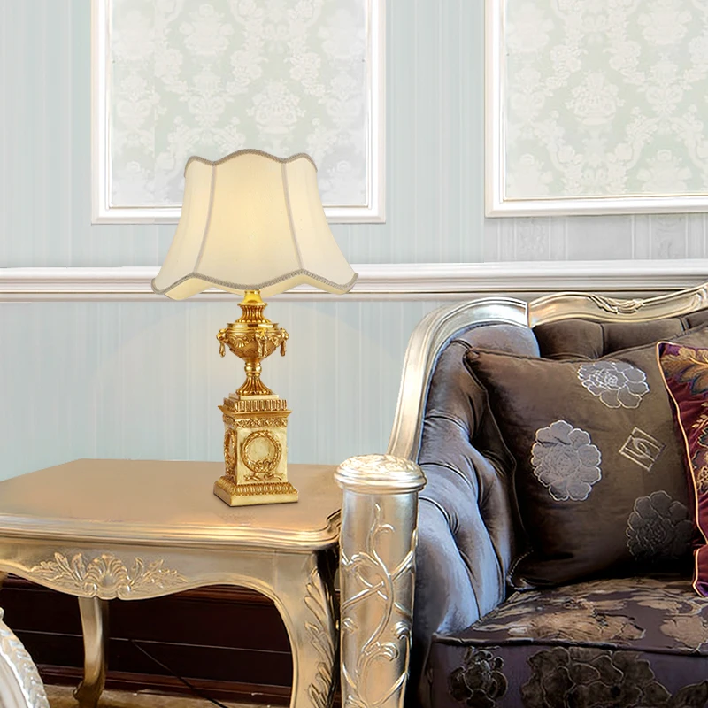 European Style Brass Restaurant Luxury Gold Night Light Hotel Bedside Lights Study Reading Light