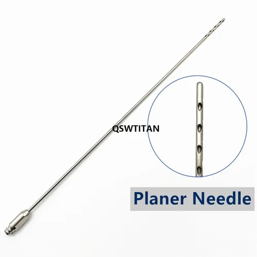 Imagen 2 del producto Raspador de aguja para liposucción, cánula de acero inoxidable, aguja porosa, cánula de recolección de grasa para células madre