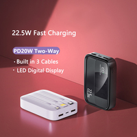 Mini Power Bank 20000mAh PD 20W Two-Way 22.5W Fast Charging Powerbank External Battery Charger for iPhone Xiaomi Samsung Huawei