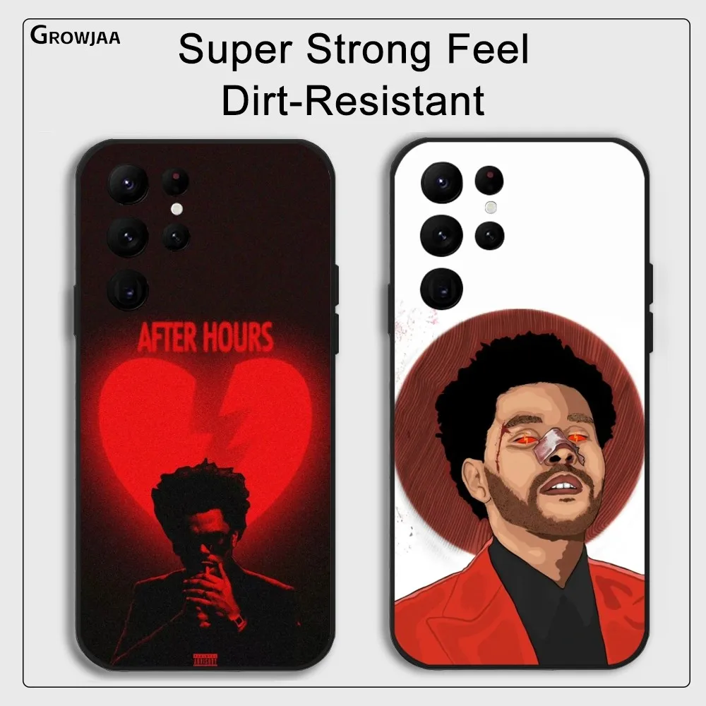 The W-Weeknd XO Minimalist Phone Case For Samsung Galaxy S25 S24 S22 S23 Ultra S21 S20 Plus 5G Protective Silicone Funda