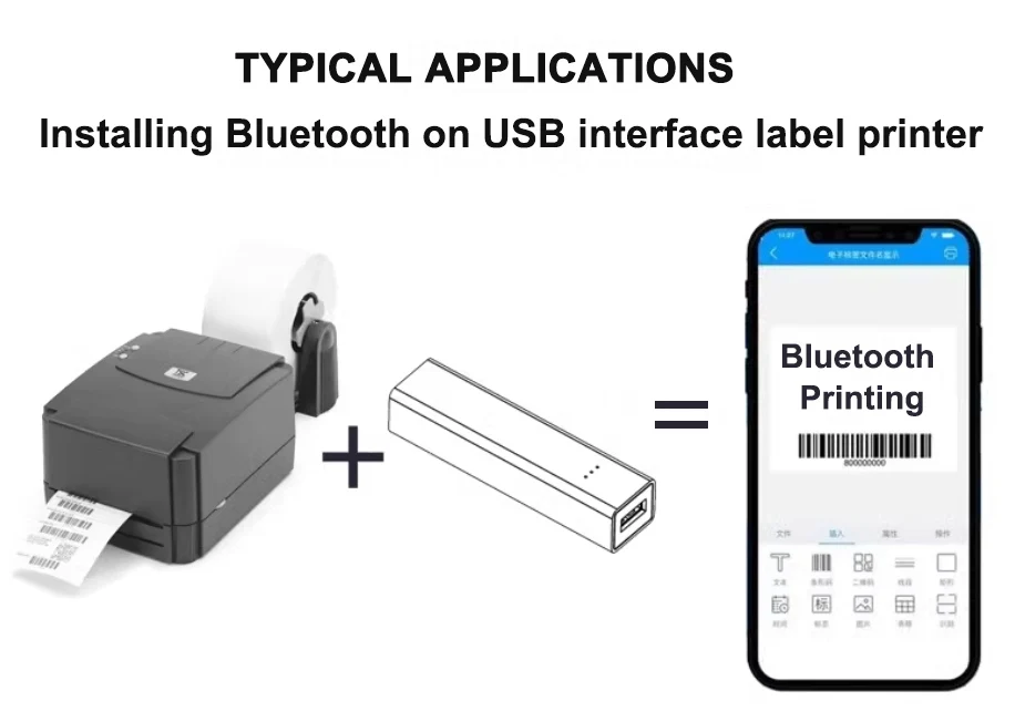 USB-принтер для печати Bluetooth Сервер печати Bluetooth Установка Bluetooth-модуля для USB-принтера