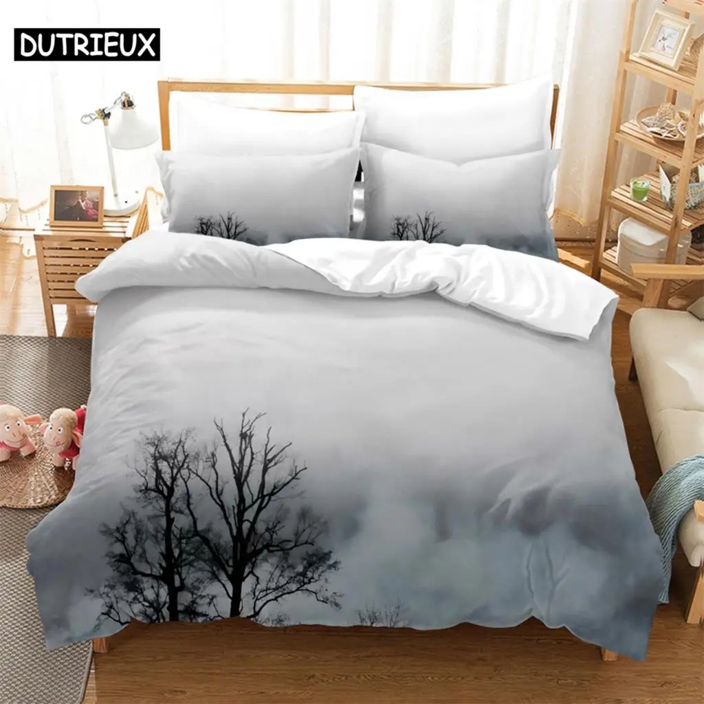 Landscape 3Pcs Bedding Sets 3D Digital Printing Custom Quilt Duvet Cover Set  Home Queen King Quilt Pillowcase