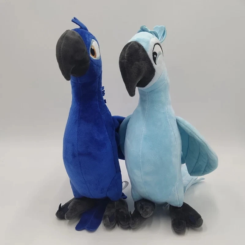 Novo filme rio 2 dos desenhos animados brinquedos de pelúcia 30cm azul papagaio blu & jóia pássaro bonecas presentes de natal para crianças brinquedo de pelúcia