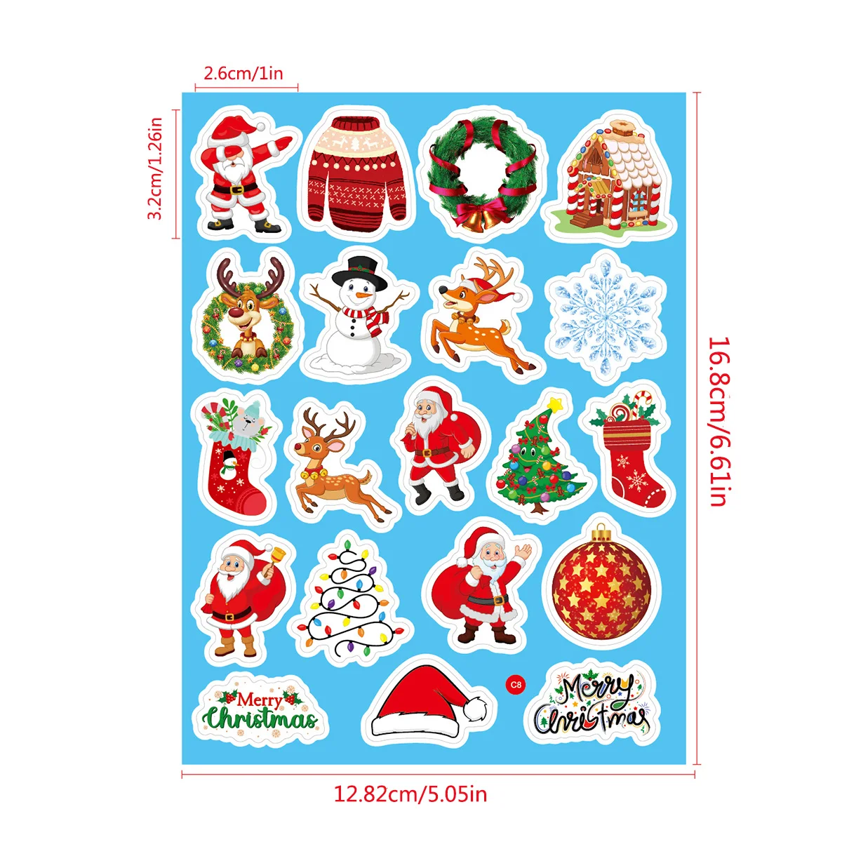 160Pcs Holiday Stickers Christmas Theme Stickers for Kids  Christmas Ornament Stickers Bulk Pack Party Gifts for Adults Party