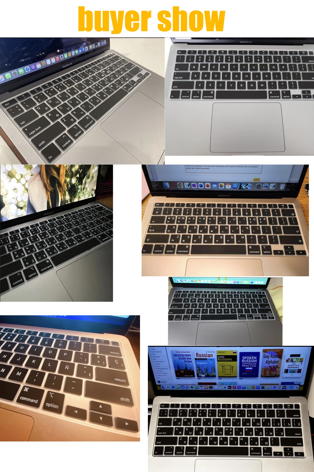 Cover Per Tastiera In Silicone Per MacBook Air 13" Modelli A2337 M1 (2020) E A2179 - Protezione Arcobaleno, Morbida E Lavabile - Accessorio PC