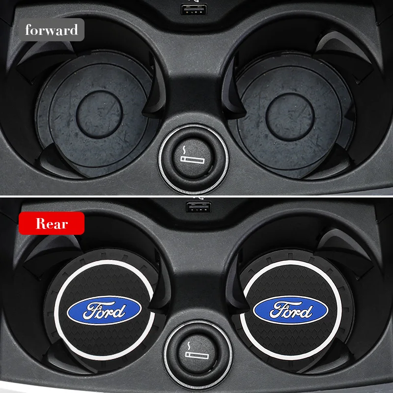 Car Logo Anti Slip Pad Phone Holder Non-Slip Mat For Ford Focus Mk2 Mk3 Fiesta Ranger Mondeo S-MAX Kuga Mustang Auto Accessorie view 6