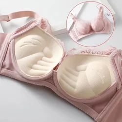 8cm Thickened Non-empty Cup Underwear Small Chest Gather Anti-sagging Hand-cup Bra Adjustable Bra Women