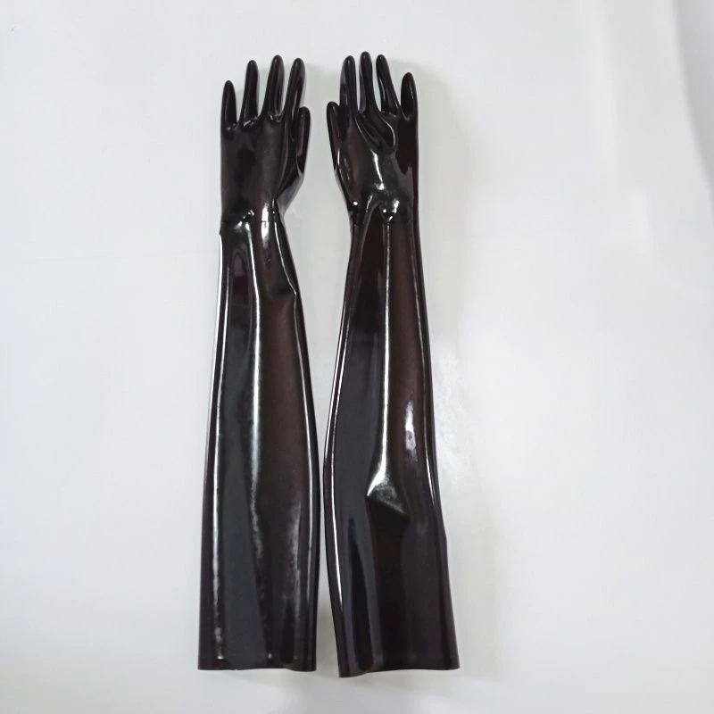 Latexhandschoenen Natuurlijke latex lange handschoenen tot de bovenarm strak en soepel