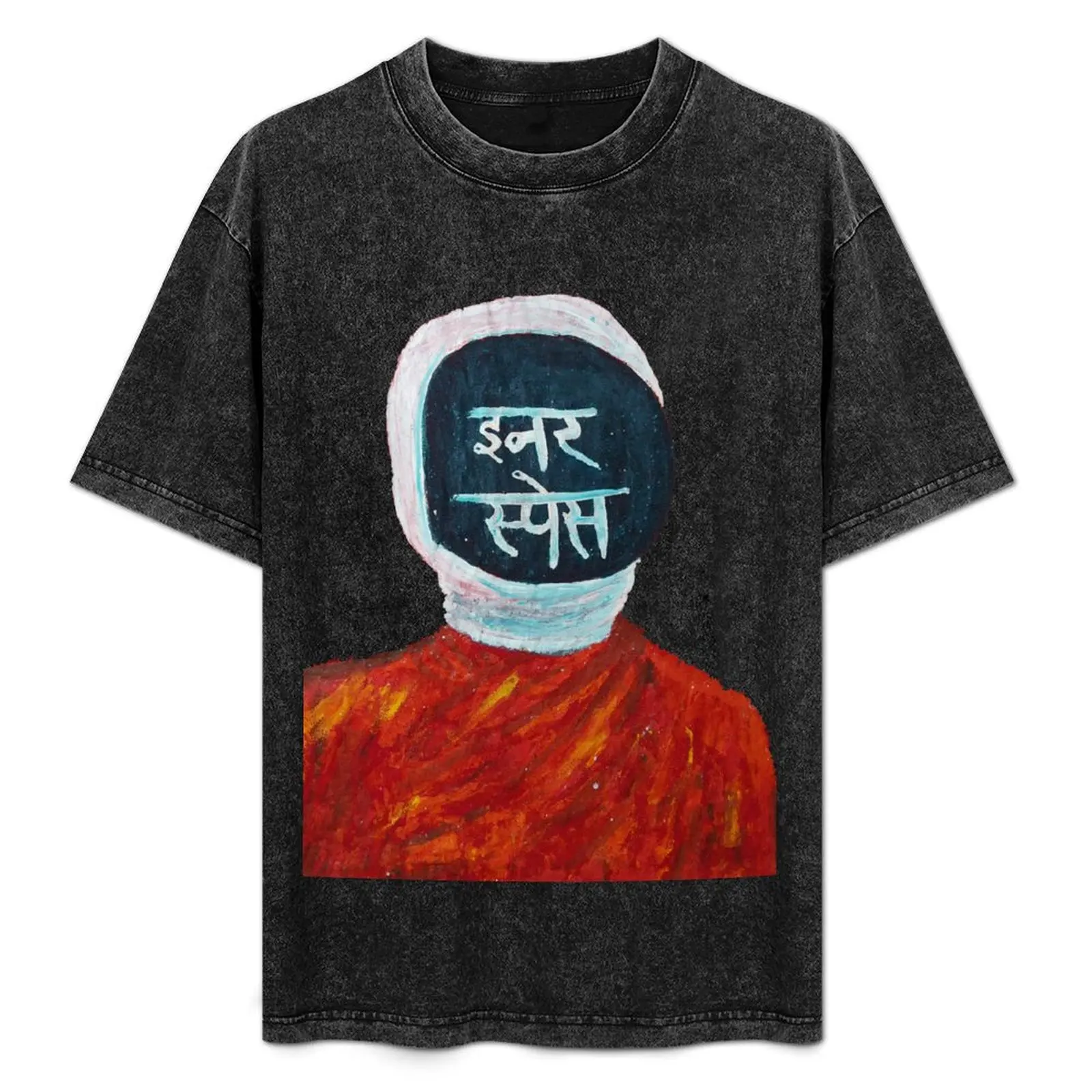 

Inner Space (Devanagari Script) T-Shirt Outdoor Work Short Sleeve Top