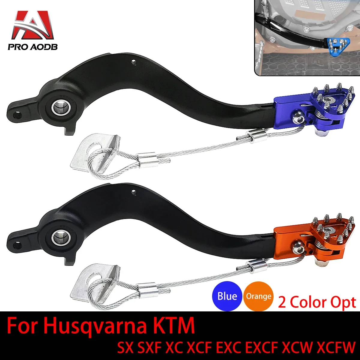 

Motorcycle Rear Brake Pedal Arm Lever Saver For KTM SX SXF EXC EXCF XC XCF XCW XCFW 125-530 2008-2016 Universal Motocross Parts