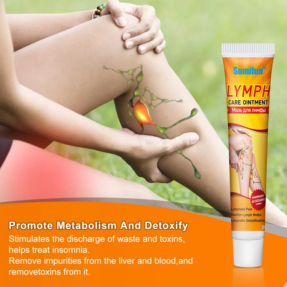 1/2/3 szt. Sumifun limfatyczny krem detoksykacyjny usuwa węzły chłonne szyi maść do masażu nóg pod pachą opuchniętą ulga w bólu Plaster medyczny