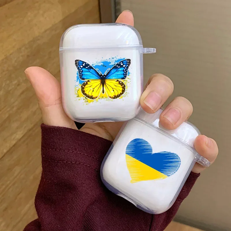 

Ukrainian Flag Silicone Soft Case for Airpods 3rd 4th Earphone Airpod Pro 2 1 Clear Protective Cover Soft TPU Accessorie Capa