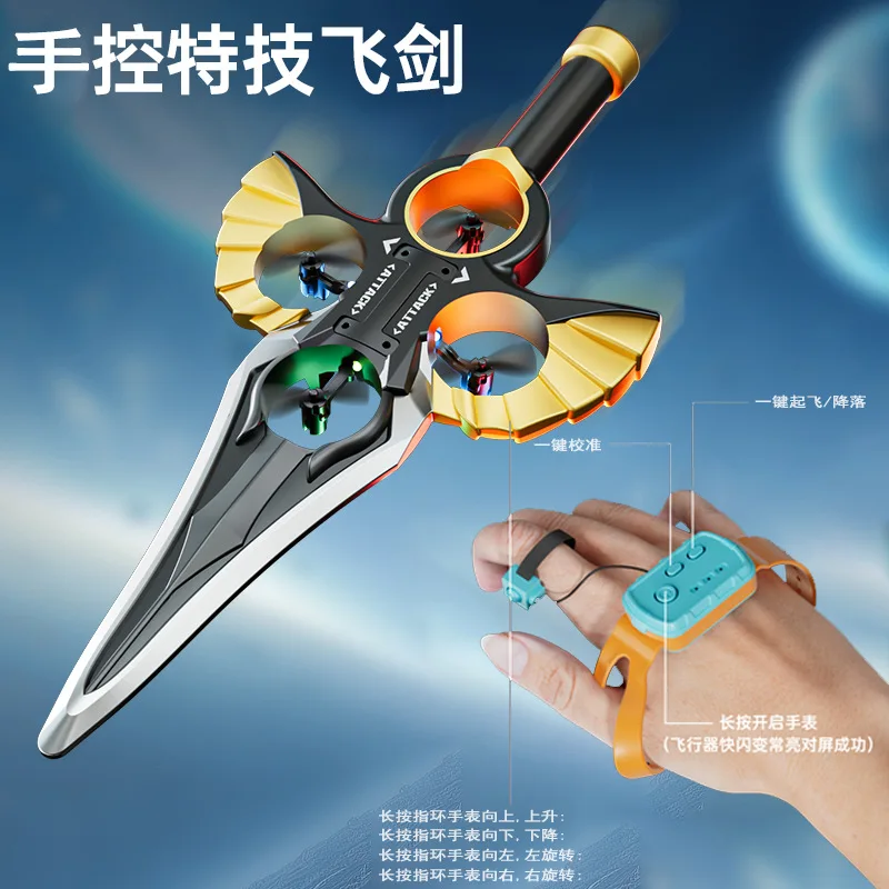 NEU Fernbedienung, fliegendes Schwert, Spielzeug, 3 Modi, sensorisches Schwert, Flugzeugmodell, Schwert, Simulation, Gleiten, Induktion, Flugjunge, Spielzeug, Geschenke