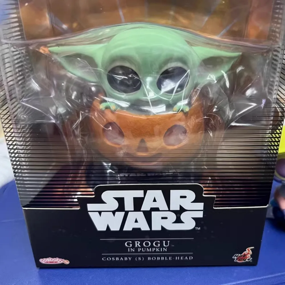 ของเล่นฟิกเกอร์ตัวการ์ตูนจาก Mandalorian Yoda รูปฟักทอง Goo หุ่นสะสมขนาดเล็กเครื่องประดับของเล่นเด็กน่ารัก