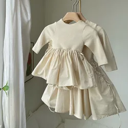 Korean Autumn Outfit New Parent-child Dress Stylish Cute and Pure Sweet Long Sleeved Princess Dress for Mother and Daughter