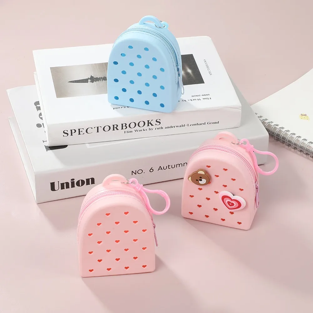 

Силиконовые отверстия из ЭВА, кошелек для монет, держатель для карт, детские кошельки на молнии, съемная сумка для хранения ключей с губной помадой, органайзер, подарок, съемный