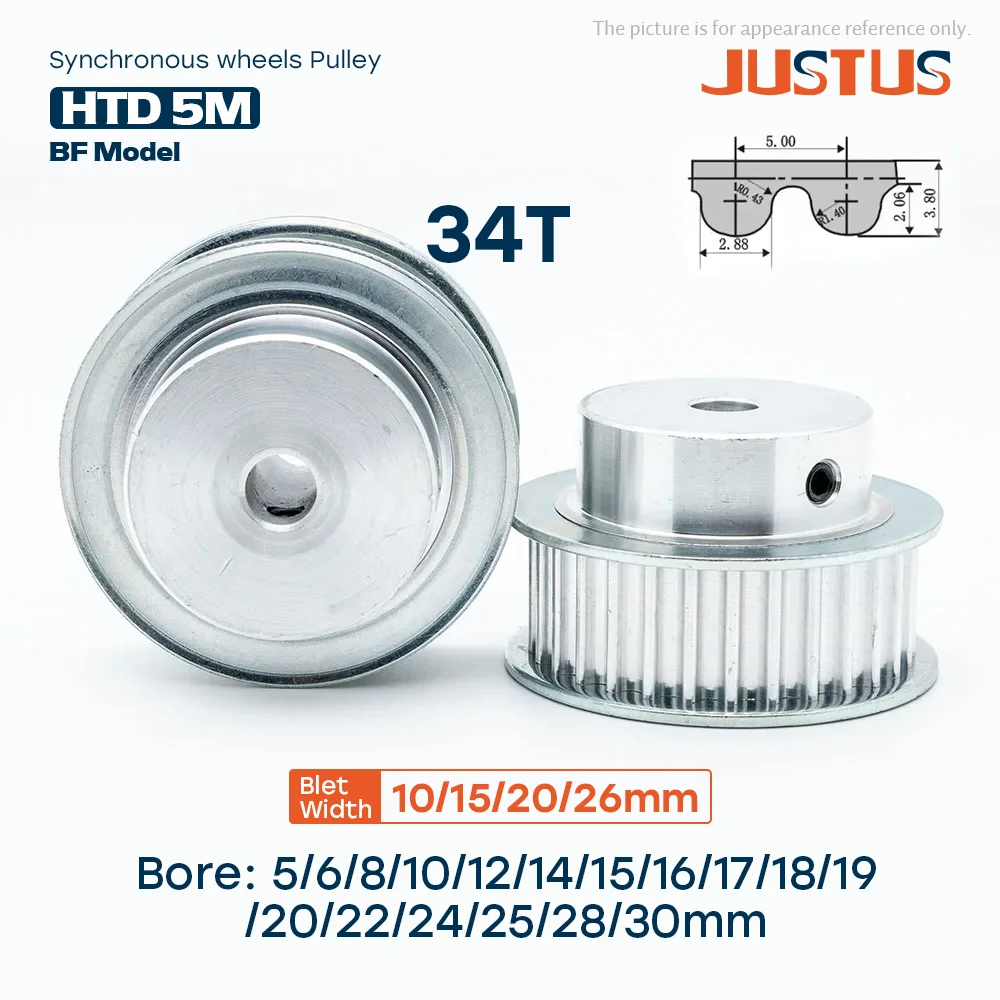 34 Teeth Htd 5M Bf …