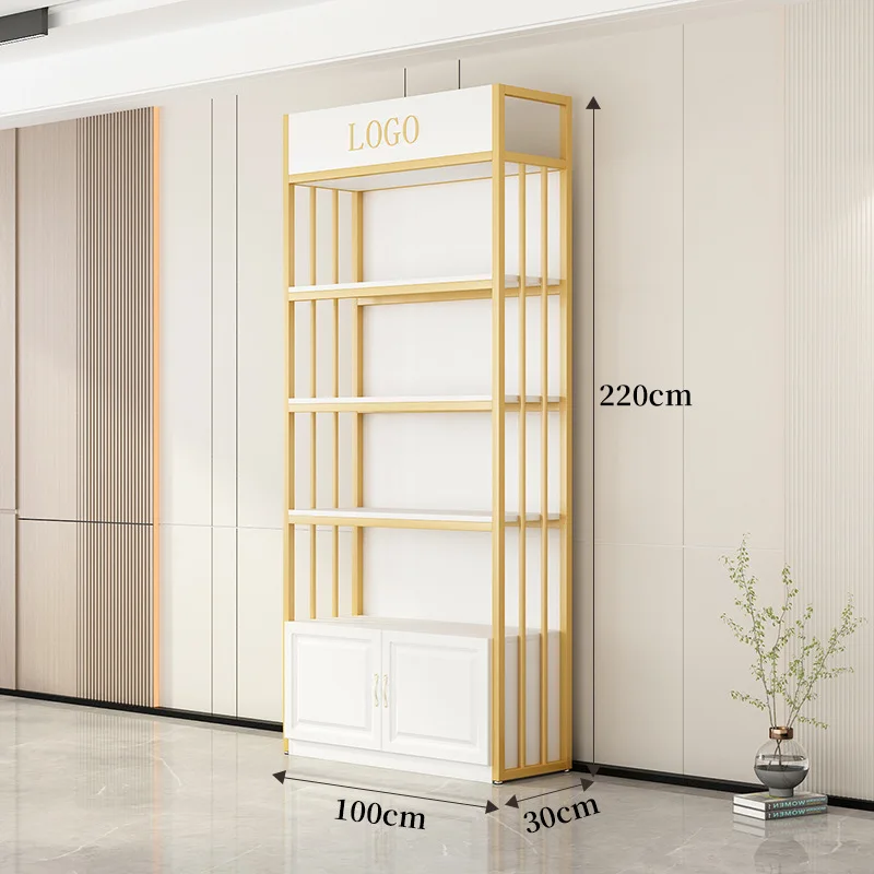 Mask Display Cabinet  Cosmetics Shelf Display Shelf  Multi Layer Nail Art Container  Beauty Salon Product Shelf Display Case