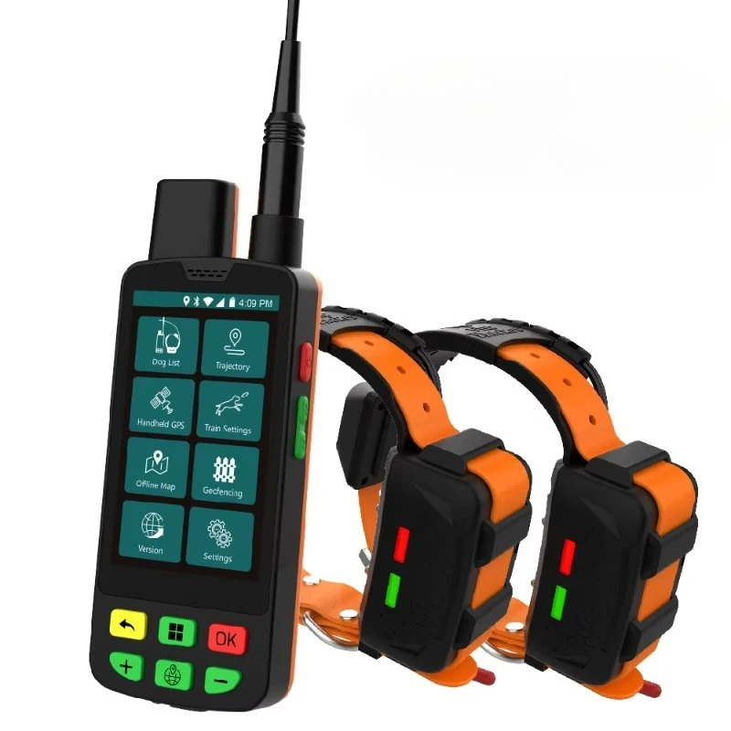 ESEEK Smart Dog GPS Tracker Collar 4G VHF 15KM Long Range IP68 with Android Geofence Management