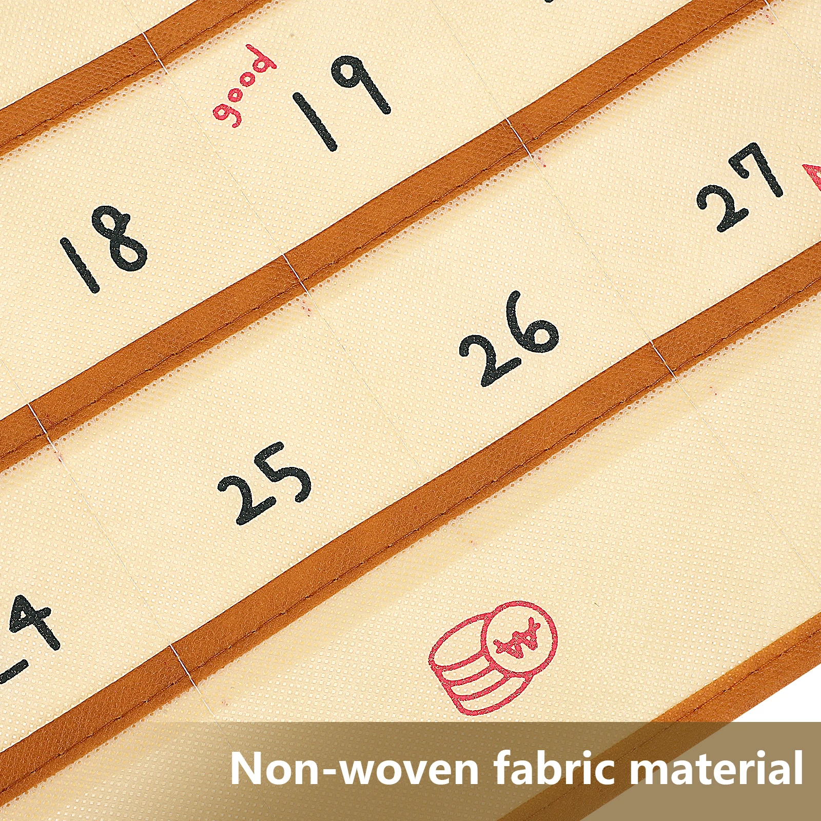 

Non Woven Monthly Calendar Pocket 44x42cm Wall Hanging Storage Bag Cellphone Holder Large Capacity Decorative Organizer