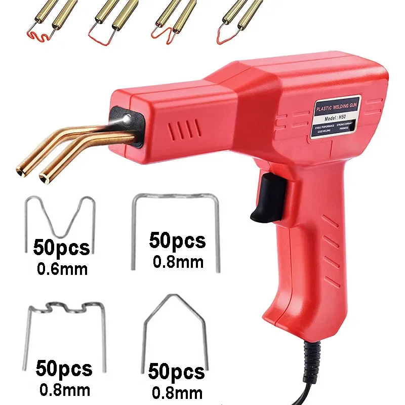 50W Handy Plastics Welders Garage Tools Hot Staplers Machine Staple PVC Repairing Machine Car Bumper Repairing Welding Tool