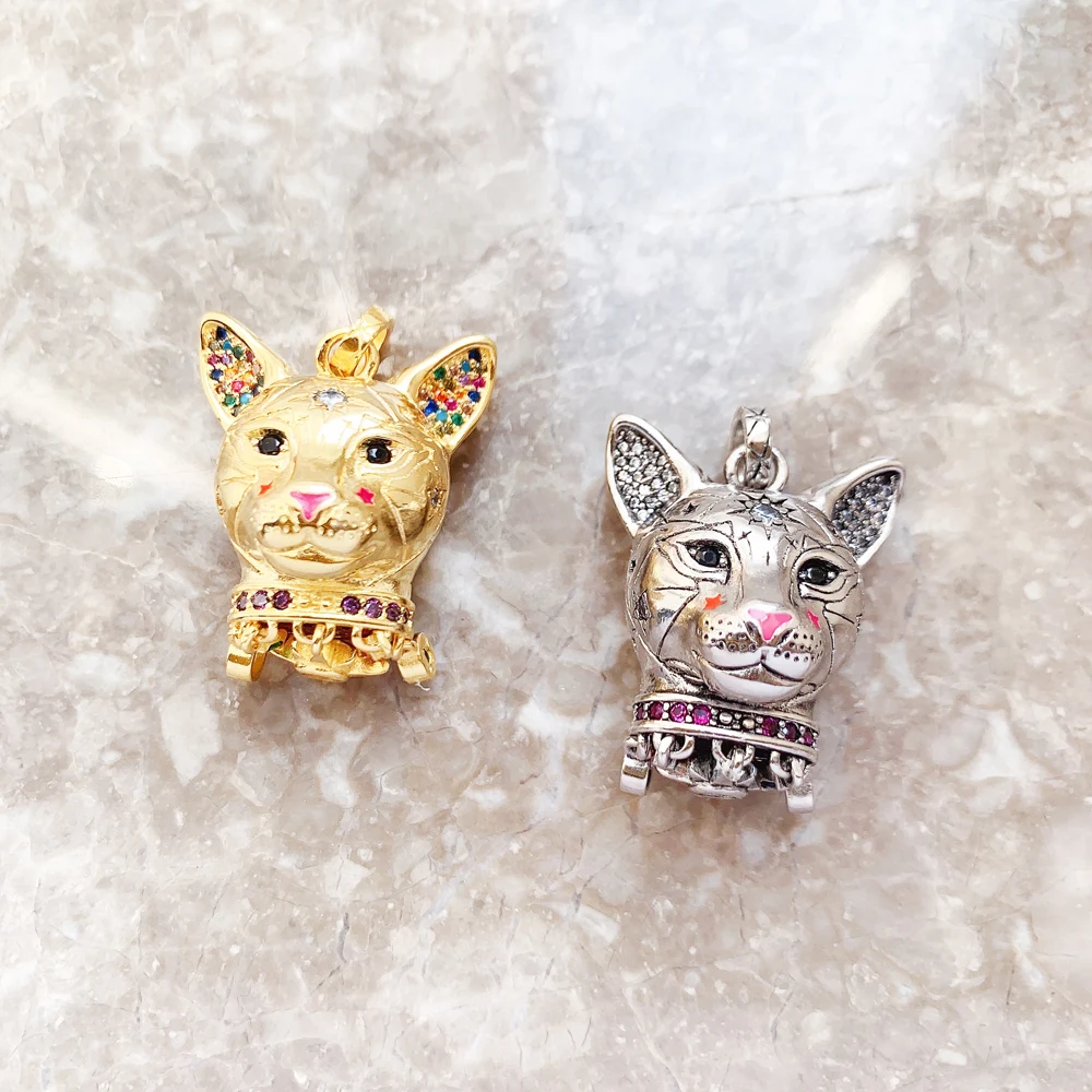 Magic Cosmic Cat Pendant Brand New Fine Jewelry Bijoux Accessories 925 Sterling Silver Gift For Woman