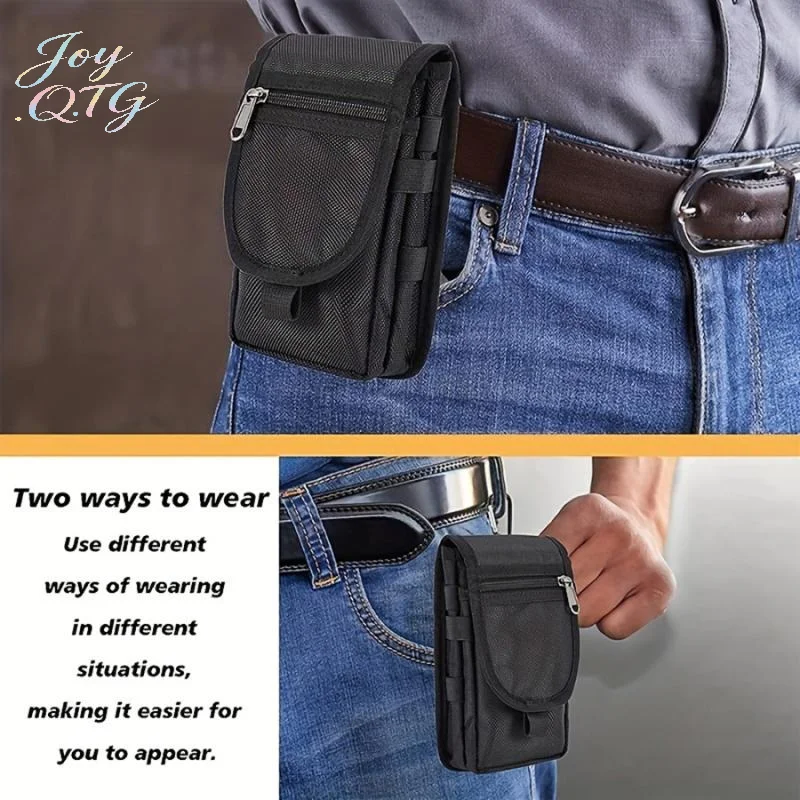 bolsa-de-cintura-casual-para-celular-em-promocao-bolsa-de-cintura-com-compartimento-para-caneta-e-tampa-articulada-para-celular