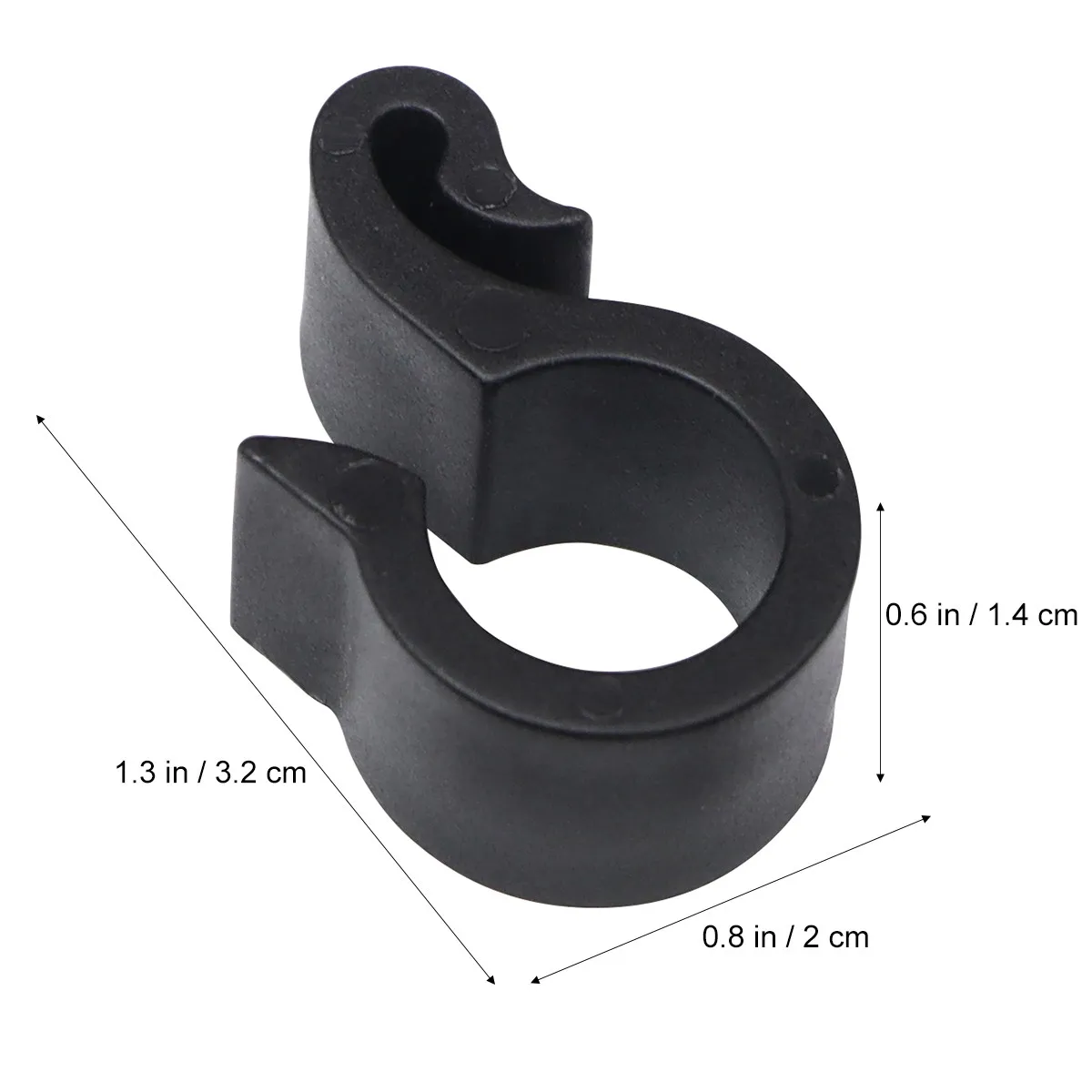 50Pcs Garden Water Hose Buckle Black Pe Tube Clip Irrigation System Drip Fastener Suitable for Fruit Tree Hanging Hose