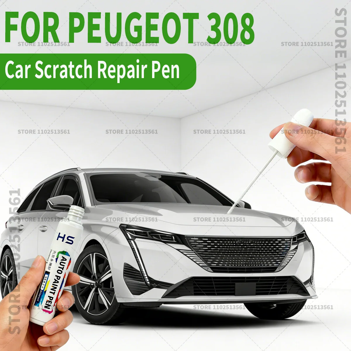 

Ручка-корректор для ремонта автомобильной краски, средство для удаления царапин, аксессуары для самостоятельного ремонта авто, для Peugeot 308, перламутрово-белый, серый, синий, кристально-серебристый