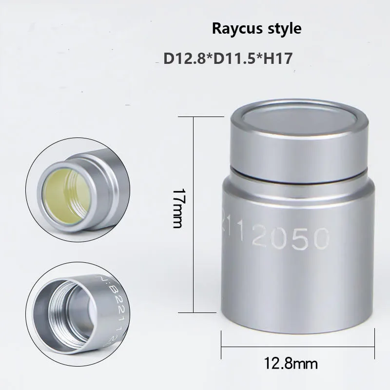 Fiber Laser Protective Window Caps for Laser Source Size D12.8*H12mm