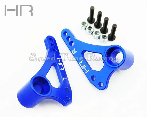 Hot Racing RVO2706MF Aluminum Front Multi-Mount Rocker Arms for Traxxas 1/10 E-Revo Revo 3.3 Summit (2pcs, Blue)