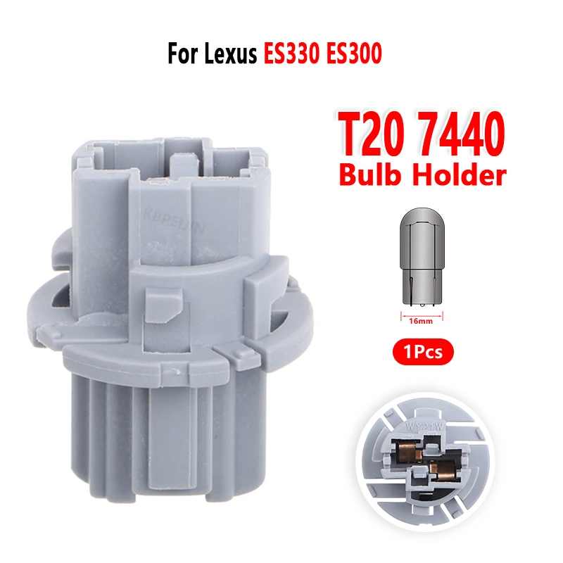 For Lexus ES330 ES300 Rear Turn Signal Light Socket T20 7440 Bulb Holder Car Lamp Base Accessories 1 Pcs