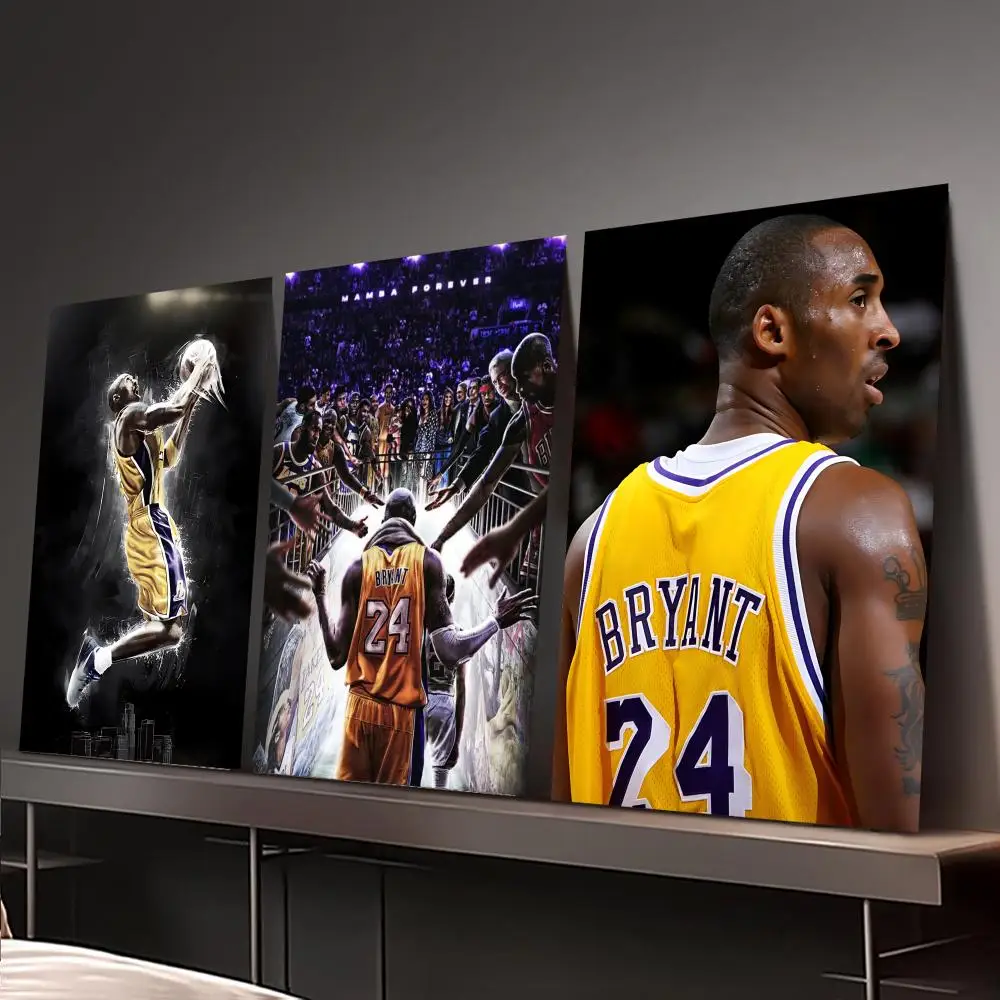 K-Kobe Bryant Basketball Player Poster Home decor HD sticky wall waterproof home living room bedroom bar decoration view 2