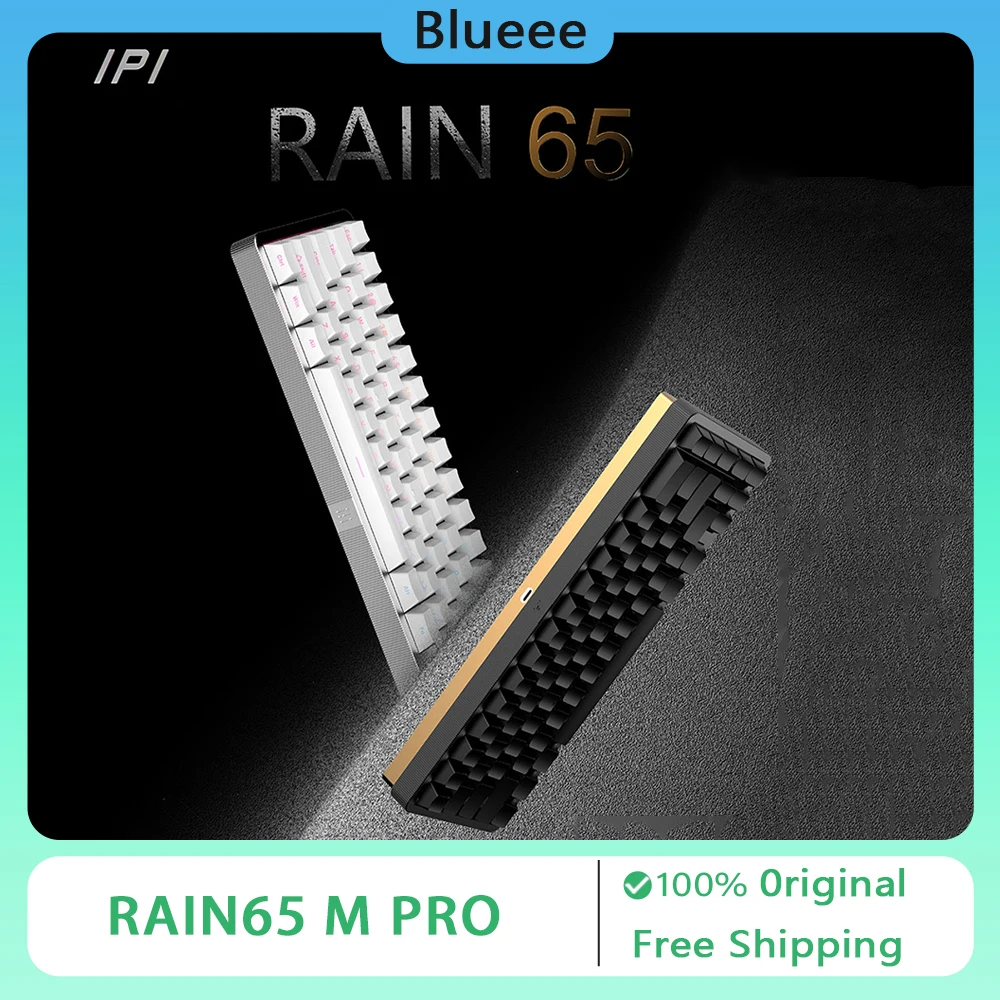 

IPI RAIN65 M PRO Механическая клавиатура Магнитный переключатель Проводной алюминиевый сплав Индивидуальная горячая замена RGB Киберспорт Игровой подарок