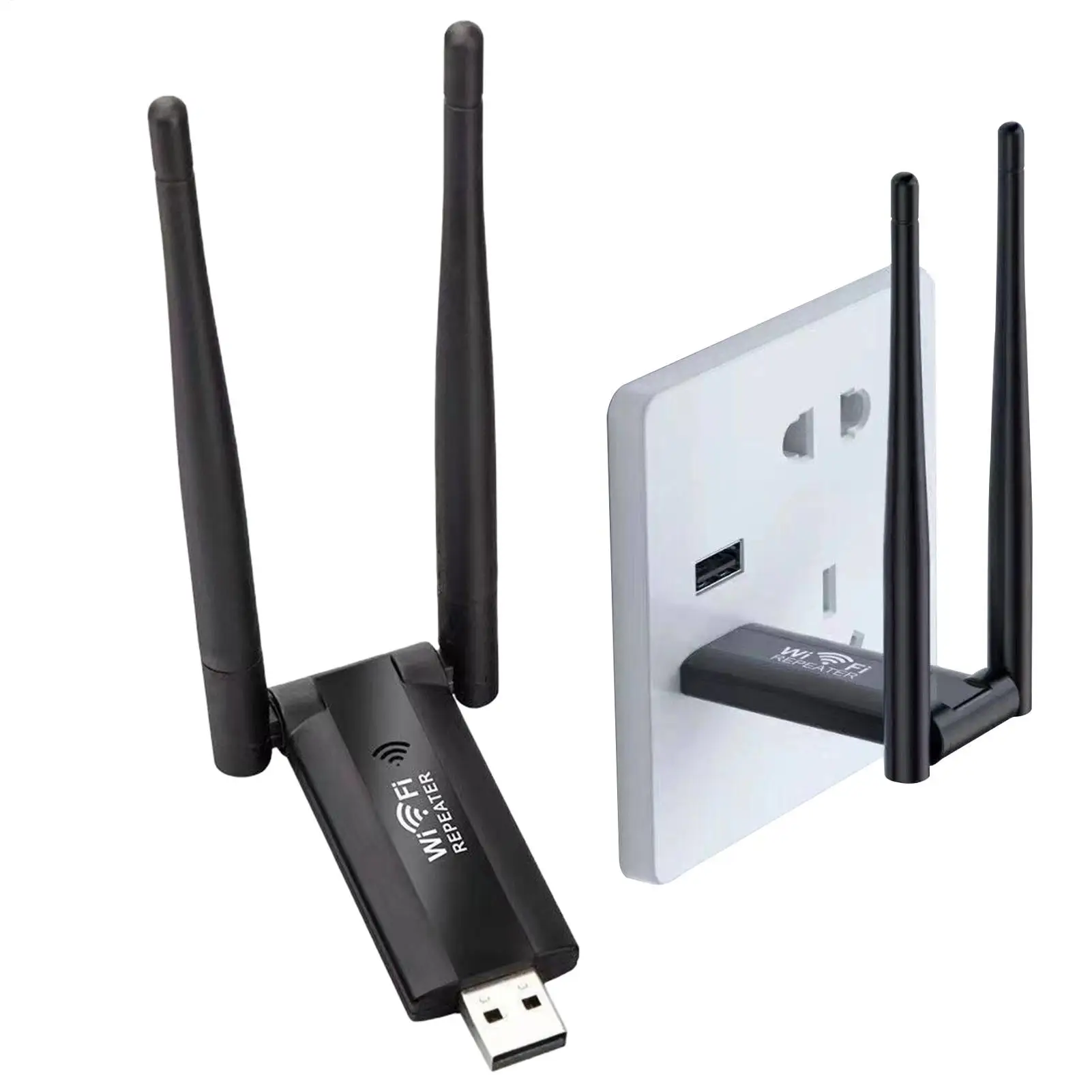 WiFi Extender Signal Booster USB WiFi Repeater Long Range WiFi Router Network for Home Apartment Office Dormitory