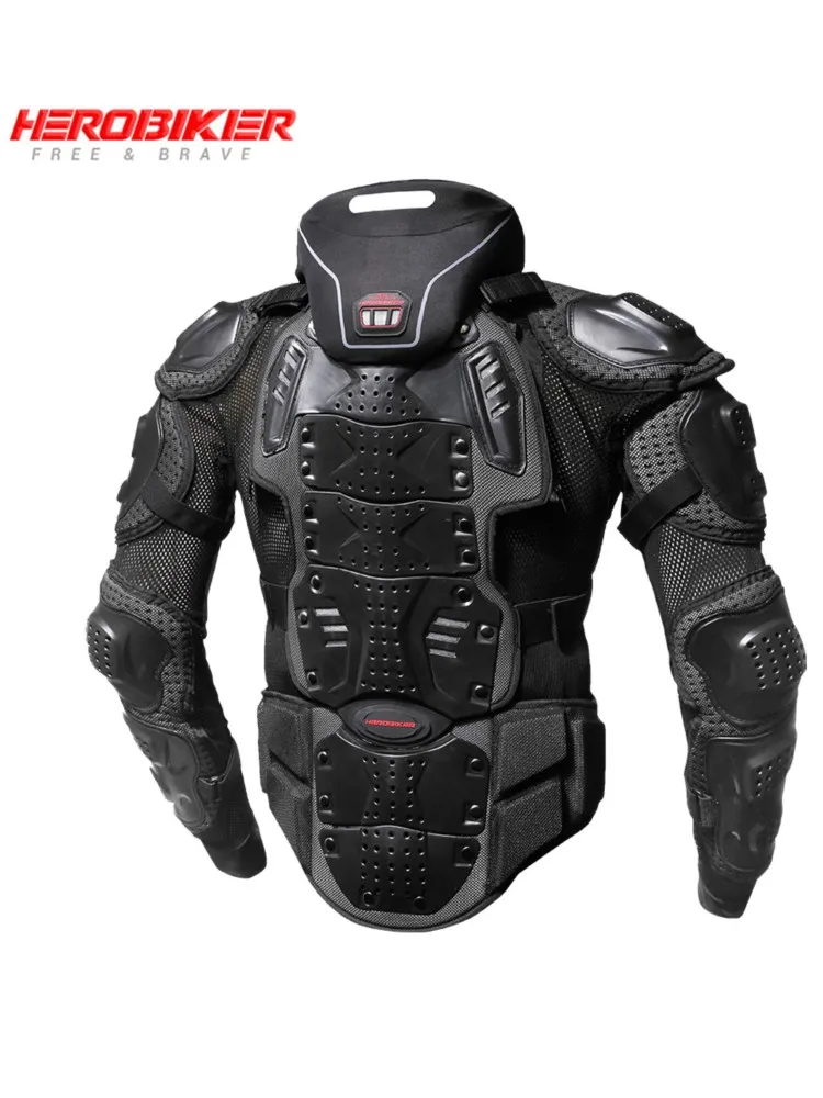 Motorrad-Schutzkleidung Sturzfest Aufprallsicher Atmungsaktiv Offroad-Fahrschutz Offroad-Motorradschutz mit Nackenschutz