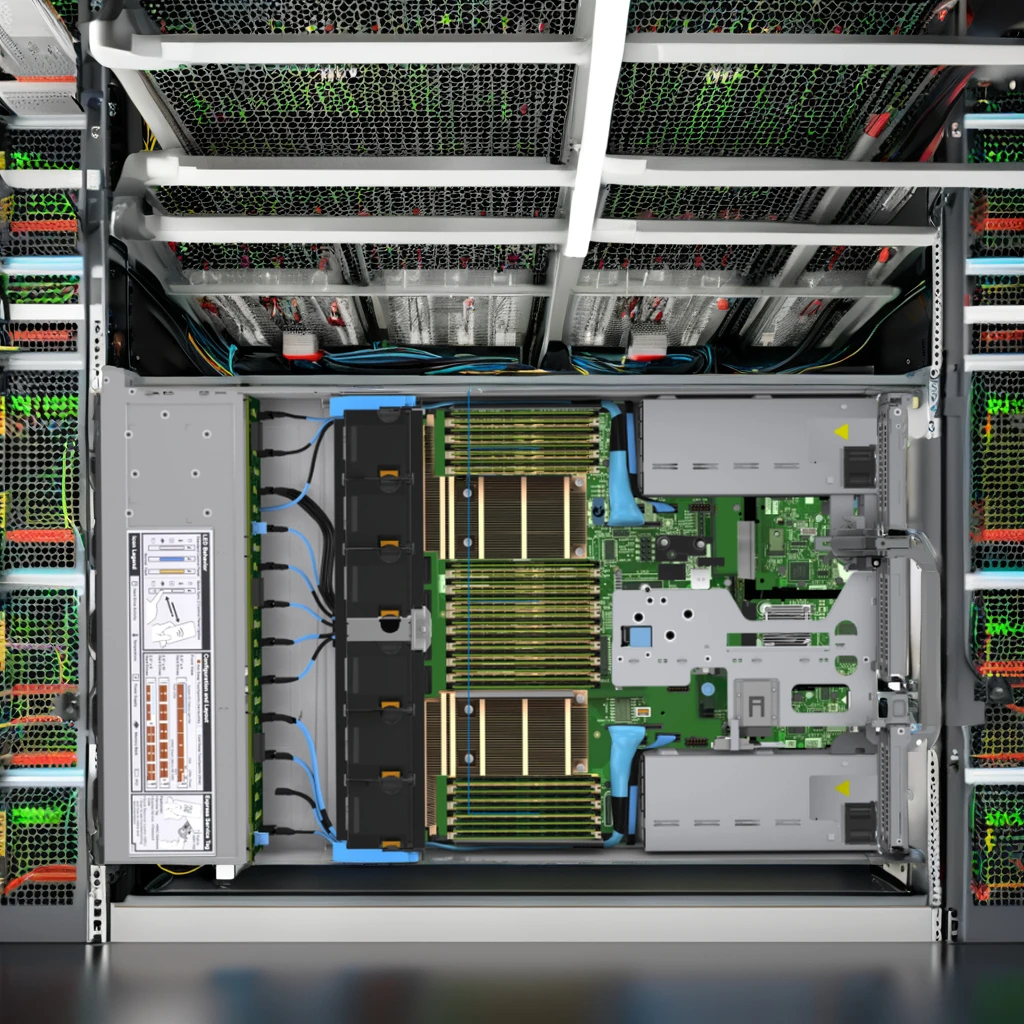 Servidor de rack Dell PowerEdge R7525 2U com processador AMD EPYC 7642 64GB de memória DDR4 Interface de disco SATA 16GB DDR4 RAM