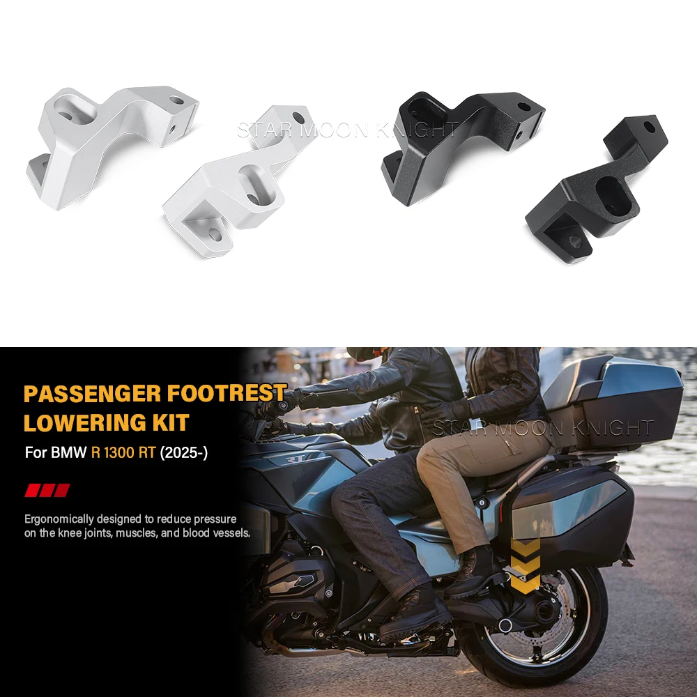 

Для BMW R 1300 RT R1300RT 2025-алюминиевый сплав мотоциклетная пассажирская подножка, комплект для опускания подножек, аксессуары для мотоциклов