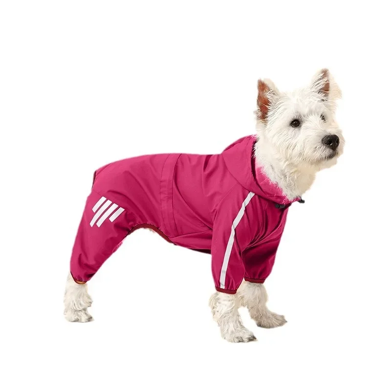 Pet Supplies Dog Clothing Raincoat Pet Clothing Hoodie Windproof Small Dog Raincoat Pet Hardshell Jacket