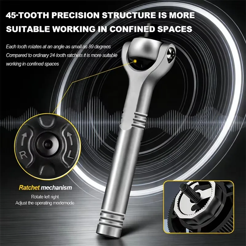 40 in 1 Multi-Function Ratchet Screwdriver Kit with Magnetic Bits – Mini Repair Tool Set for PC iPhone Home Use