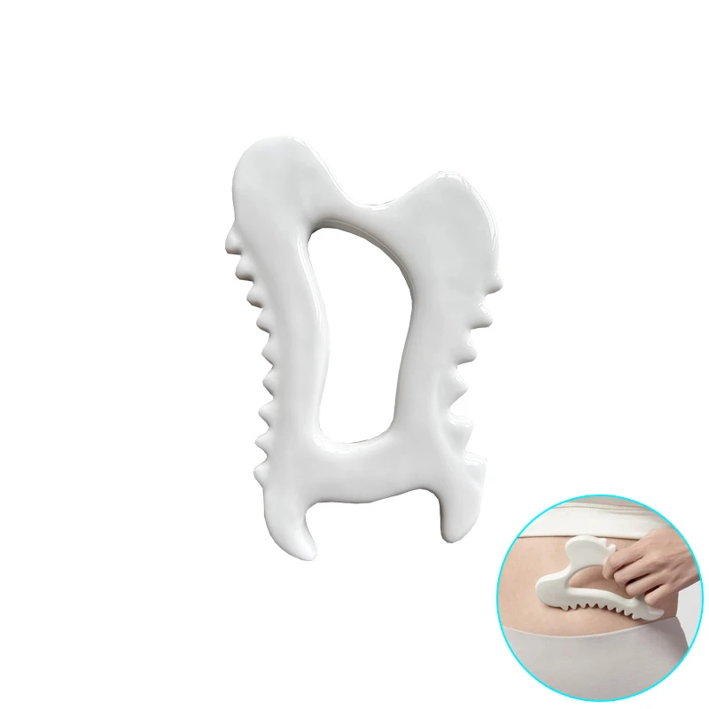 

Ceramic Gua Sha Board Face Body Massage Tool Skin Scraping Carving Guasha Massager for Relaxation